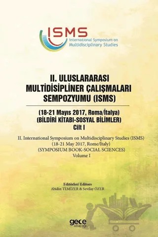 2. Uluslararası Multidisipliner Çalışmaları Sempozyumu (ISMS) - Sosyal Bilimler – Abidin Temizer, Sevilay Özer – Gece Kitaplığı kitap kapağı