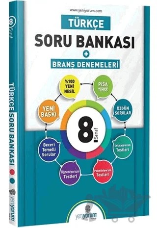 Türkçe Soru Bankası Branş Denemeleri 8. Sınıf – Kolektif – Yeniyorum Yayınları kitap kapağı