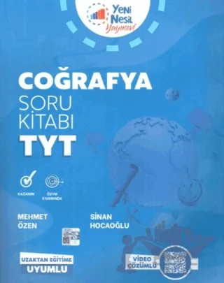 Yeni Nesil YKS TYT Coğrafya Soru Kitabı – Mehmet Özen, Sinan Hocaoğlu – Yeni Nesil Yayınevi kitap kapağı