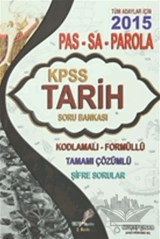 2015 Pas-Sa - Parola Kpss Tarih Soru Bankası – Murat Çınar – Boy Yayınları kitap kapağı