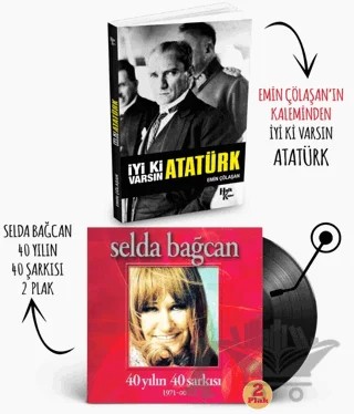 Plaklı Kitaplar - İyi ki Varsın Atatürk – Emin Çölaşan – Halk Kitabevi kitap kapağı