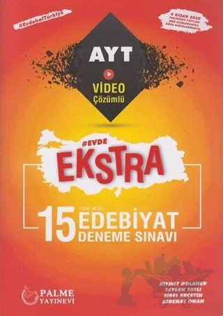 Palme YKS AYT Ekstra Edebiyat 15 Deneme Sınavı – Kıymet Dolaner, Serenat Onan, Sibel Erçetin, Taylan Tatlı – Palme Yayınları kitap kapağı
