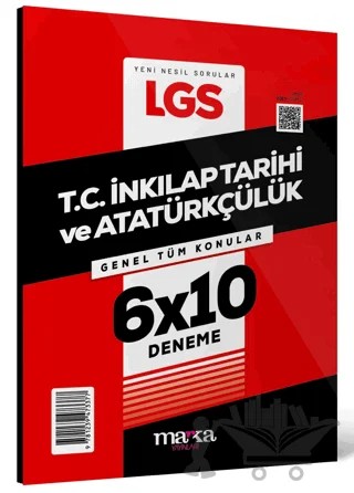 2025 LGS Genel Tüm Konular T.C. İnkılap Tarihi ve Atatürkçülük 6 Deneme – Kolektif – Marka Yayınları kitap kapağı