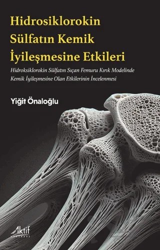 Hidroksiklorokin Sülfatın Kemik İyileşmesine Etkileri – Yiğit Önaloğlu – Aktif Yayınevi kitap kapağı