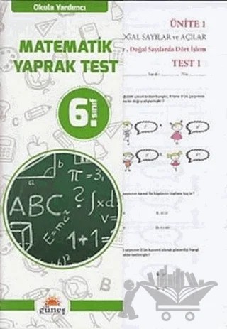 6. Sınıf Okula Yardımcı Matematik Yaprak Test – Kolektif – Güneş Yayın Dağıtım kitap kapağı