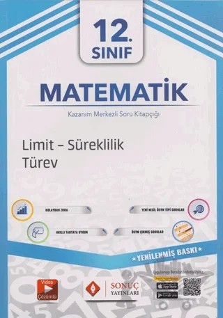 12. Sınıf Matematik Limit Süreklilik Türev – Kolektif – Sonuç Yayınları kitap kapağı