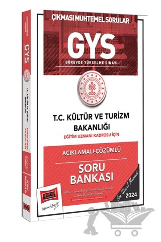 2024 GYS Kültür ve Turizm Bakanlığı Eğitim Uzmanı Kadrosu İçin Açıklamalı Çözümlü Soru Bankası – Kolektif – Yargı Yayınevi kitap kapağı