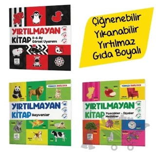 Yırtılmayan Kitap Seti (Çiğnenebilir, Yıkanabilir, Yırtılmaz, Gıda Boyalı) - Zeka Kartları Serisi 3 Kitap – Kolektif – Yükselen Zeka Yayınları kitap kapağı