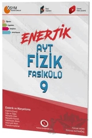 Enerjik AYT Fizik Fasikülü - 9 – Mehmet Karaağaç – Karaağaç Yayıncılık kitap kapağı