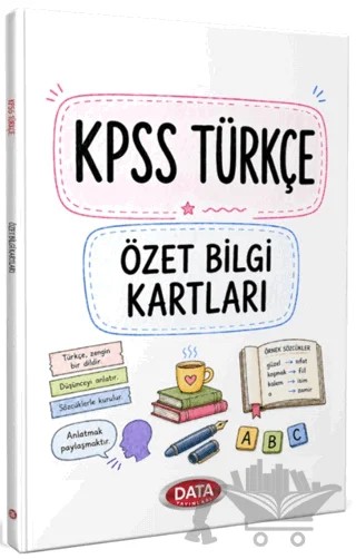 2026 KPSS Türkçe Özet Bilgi Kartları – Kolektif – Data Yayınları kitap kapağı