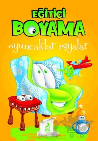 Eğitici Öğretici Boyama - Oyuncaklar Eşyalar – Kolektif – Ren Çocuk kitap kapağı