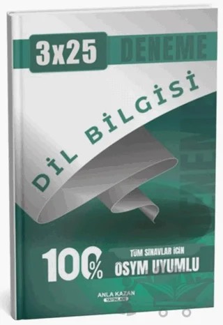 Tüm Sınavlar İçin 3x25 Dil Bilgisi Deneme – Kolektif – Anla Kazan Yayınları kitap kapağı