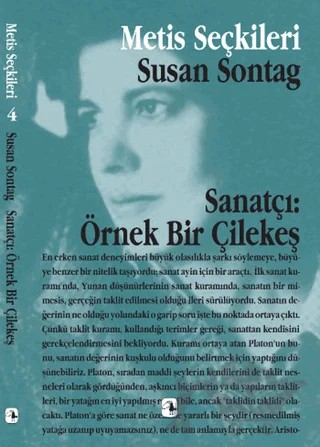 Sanatçı: Örnek Bir Çilekeş – Susan Sontag – Metis Yayınları kitap kapağı