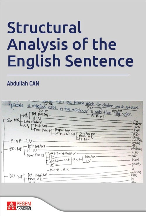 Structural Analysis of the English Sentence – Pegem Akademi Yayıncılık kitap kapağı