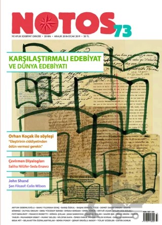 Notos Öykü İki Aylık Edebiyat Dergisi Sayı: 73 Aralık-Ocak 2018 – Notos Öykü Dergisi kitap kapağı