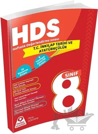 8. Sınıf Sosyal Bilgiler Haftalık Değerlendirme Sınavı HDS – Olcay Göktepe – Örnek Akademi kitap kapağı