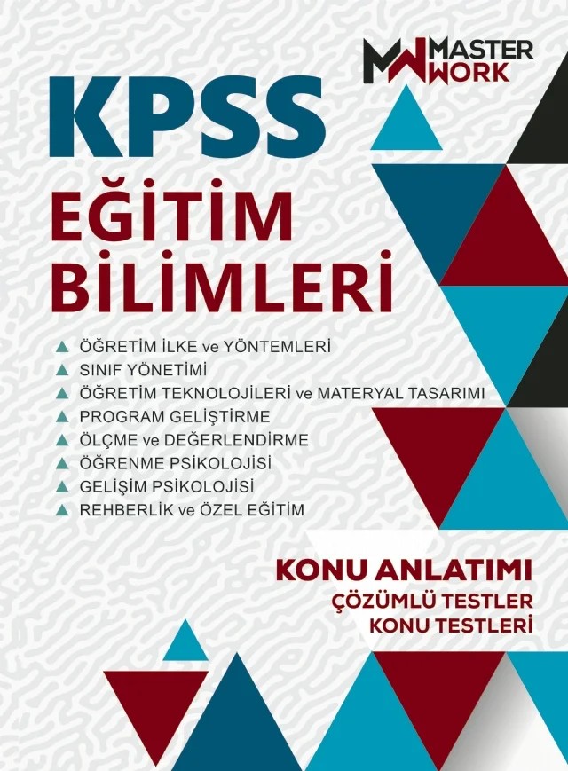 KPSS Eğitim Bilimleri - Konu Anlatımı – Komisyon – MasterWork kitap kapağı