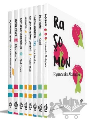 Bir Dünya Öykü Seti (8 Kitap Takım) – Adelbert von Chamisso, Anton Pavloviç Çehov, Edgar Allan Poe, Ernst Theodor Amadeus Hoffmann, H. Von Kleist, Jack London, Mark Twaın, Nikolay Vasilyeviç Gogol, Ryunosuke Akutagava, Victor Hugo – Fol Kitap kitap kapağı