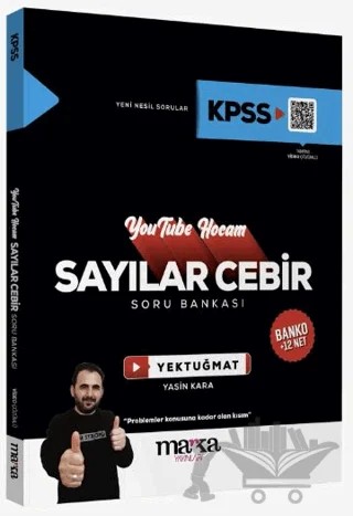 2025 KPSS Youtube Hocam Sayılar Cebir Soru Bankası – Yasin Kara – Marka Yayınları kitap kapağı