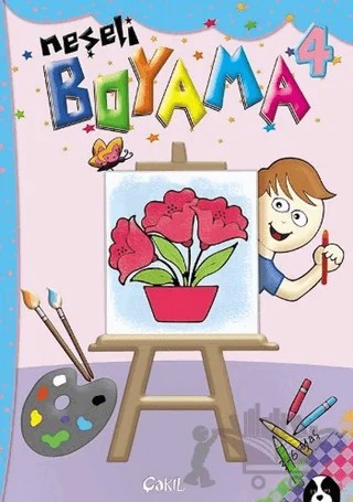 Neşeli Boyama 4 – Fevziye Balcı – Çakıl Yayınları kitap kapağı