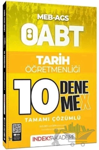 ÖABT MEB-AGS Tarih Öğretmenliği 10 Deneme X Çözümlü – Kollektif – İndeks Akademi Yayıncılık kitap kapağı