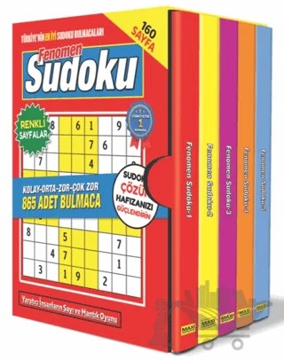 Fenomen Sudoku Bulmaca Seti - 5 Kitap – Kolektif – Maxi Yayıncılık kitap kapağı