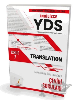 YDS İngilizce Translation Issue 7 – Hakkı Kurban, Burak Yaşar, Celil Ural – Pelikan Tıp Teknik Yayıncılık kitap kapağı