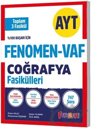 AYT VAF Coğrafya Fasikülleri Seti – Kolektif – Fenomen Yayınları kitap kapağı