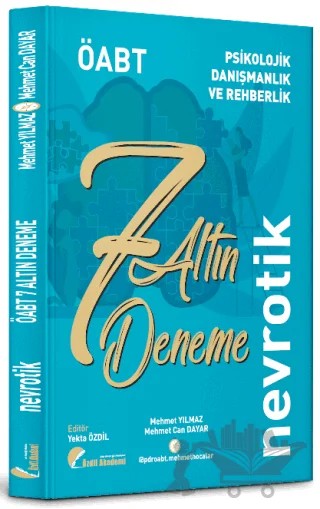 Özdil Akademi ÖABT Psikolojik Danışmanlık ve Rehberlik Nevrotik 7 Altın Deneme – Mehmet Yılmaz, Mehmet Can Dayar – Özdil Akademi Yayınları kitap kapağı