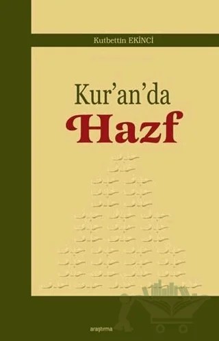 Kur'an'da Hazf – Kutbettin Ekinci – Araştırma Yayınları kitap kapağı