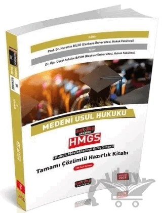 2025 HMGS Medeni Usul Hukuku Hazırlık Kitabı Çözümlü – Nurettin Bilici, Aybüke Basım – Savaş Yayınevi kitap kapağı