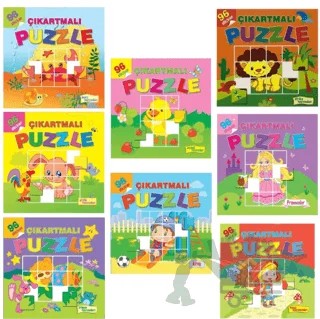 Çıkartmalı Puzzle - 8 Çeşit – Kolektif – Mikro Kitap kitap kapağı