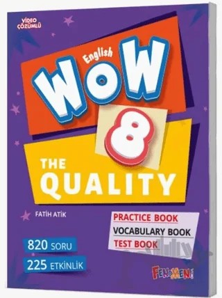 8. Sınıf Wow English The Quality Hepsi 1 Arada Gama Okul Yayınları – Fatih Atik – Fenomen Yayınları kitap kapağı