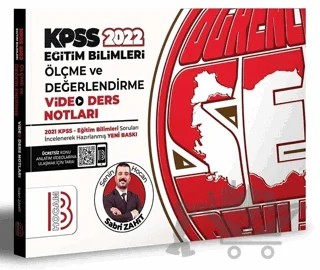 KPSS Eğitim Bilimleri Ölçme ve Değerlendirme Video Ders Notları – Sabri Zahit – Benim Hocam Yayınları kitap kapağı