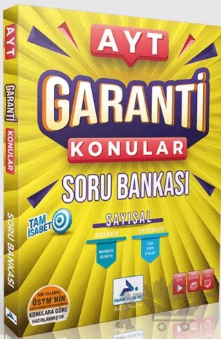 Ayt Garanti Konular Sayısal Soru Bankası – Kolektif – Paraf Yayınları kitap kapağı