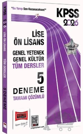 2026 KPSS GK-GY Lise Ön Lisans Tüm Dersler Tamamı Çözümlü 5 Deneme – Kollektif – Yargı Yayınevi kitap kapağı