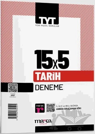 2025 TYT Tarih 15 Deneme Tamamı Video Çözümlü – Kolektif – Marka Yayınları kitap kapağı