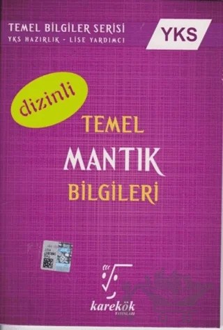 YKS Temel Mantık Bilgileri Dizinli – Ahmet Sezgin – Karekök Yayıncılık kitap kapağı
