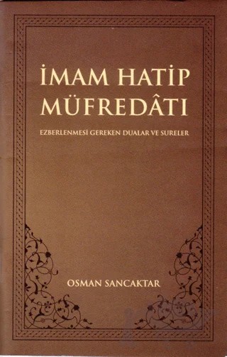 İmam Hatip Müfredatı (Cep Boy) – Osman Sancaktar – Kitap Dostu Yayınları kitap kapağı