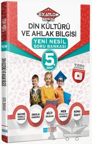 5. Sınıf Exatlon Serisi Din Kültürü ve Ahlak Bilgisi Yeni Nesil Soru Bankası – Kolektif – Evrensel İletişim Yayınları kitap kapağı