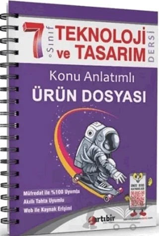 7. Sınıf Teknoloji ve Tasarım Defteri – Kollektif – ArtıBir Yayınları kitap kapağı