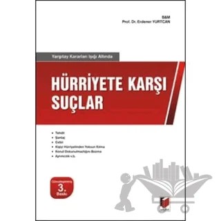 Hürriyete Karşı Suçlar – Erdener Yurtcan – Adalet Yayınevi kitap kapağı