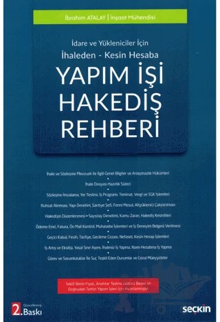Yapım İşi Hakediş Rehberi – İbrahim Atalay – Seçkin Yayıncılık kitap kapağı