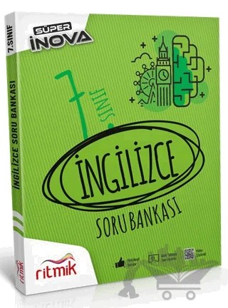 7. Sınıf İngilizce - Süper İnova Soru Bankası – Kolektif – Ritmik Yayınları kitap kapağı