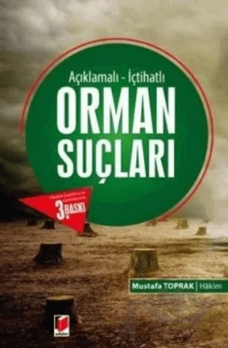 Orman Suçları – Mustafa Toprak – Adalet Yayınevi kitap kapağı