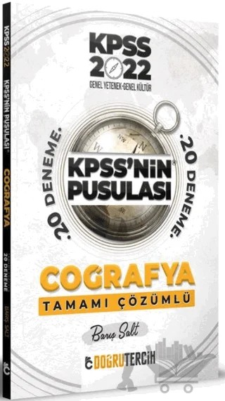 2022 Kpss'nin Pusulası Coğrafya Tamamı Çözümlü 20 Deneme – Barış Salt – Doğru Tercih Yayınları kitap kapağı