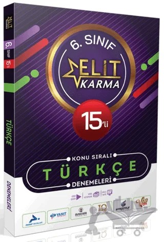 Elit Karma 6. Sınıf 15'li Konu Sıralı Türkçe Denemeleri – Kolektif – Paraf Yayınları kitap kapağı