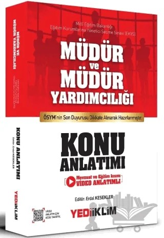 2021 MEB EKYS Müdür ve Yardımcılığı Konu Anlatımlı – Erdal Kesekler – Yediiklim Yayınları kitap kapağı