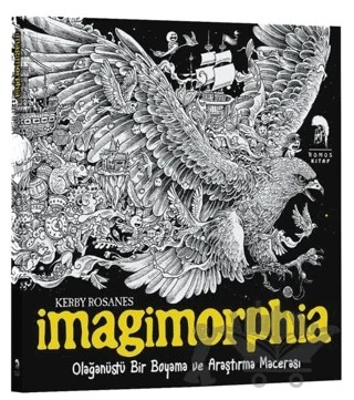 Imagimorphia - Olağanüstü Bir Boyama ve Araştırma Macerası – Kerby Rosanes – Romos Yayınları kitap kapağı
