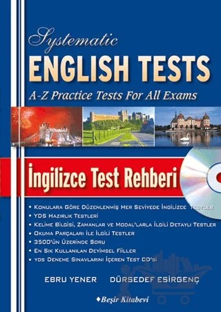 Systematic English Tests İngilizce Test Rehberi CDli – Ebru Yener, Dürsedef Esirgenç – Beşir Kitabevi kitap kapağı
